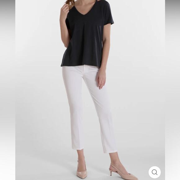 Peace of Cloth CASEY CROP JEAN - BLOSSOM TWILL in Frost (Light Grey) Size 14 - Picture 2 of 15